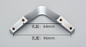Manija y perillas para gabinete de aleación de zinc Distancia entre orificios de 64/96 mm Ancho de la manija de 81 mm